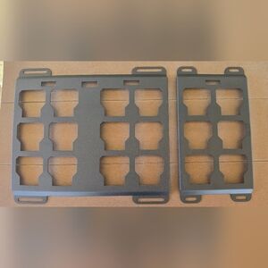 Milwaukee Packou Toolbox Mounts, 14 Ga Steel & Powdercoated Textured Black